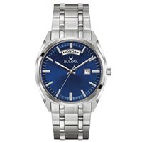 Armbanduhr Bulova Herr Surveyor in Stahl 96C125 - 96C125